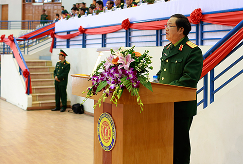 Thượng tướng Đỗ Bá  Tỵ, phát biểu tại lễ bế mạc.