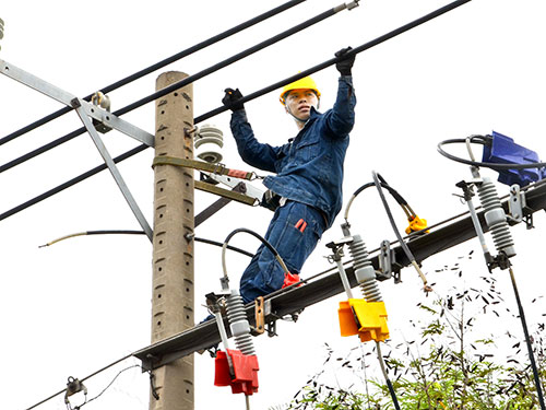 Cải tạo lưới điện trên đường Âu Cơ, quận Tân Bình, TP HCM Ảnh: TẤN THẠNH