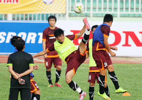 Các cầu thủ U23 Việt Nam đang rất nỗ lực tập luyện