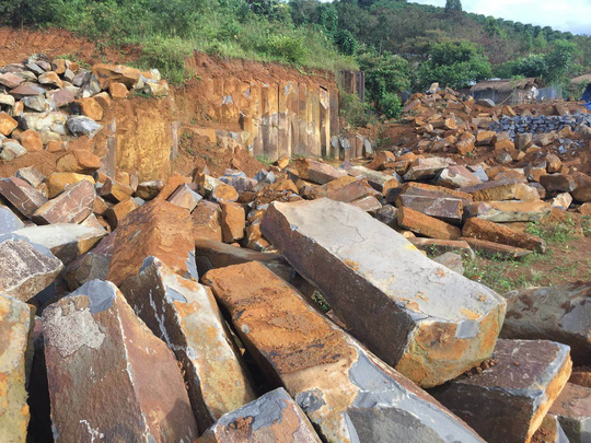 Mỏ đá Đắk Kut nằm trong quần thể quy hoạch khu du lịch thác Liên Nung bị khai thác trái phép