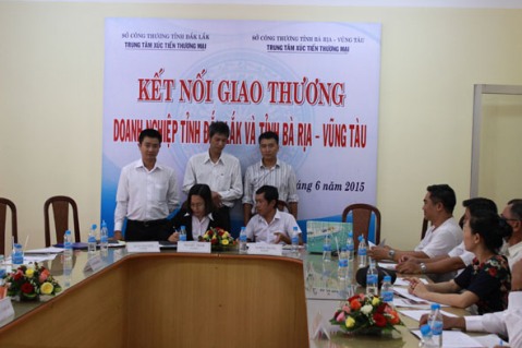 Doanh nghiệp tỉnh Đắk Lắk và Bà Rịa - Vũng Tàu ký kết biên bản ghi nhớ hợp tác.   