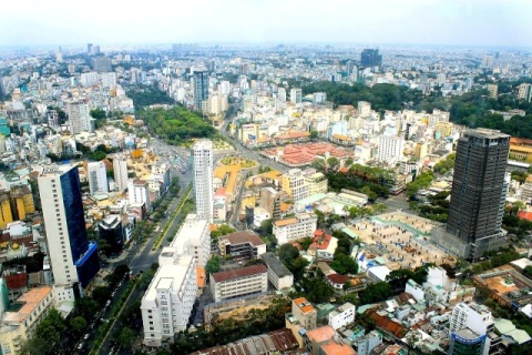 TP. Hồ Chí Minh hiện là trung tâm kinh tế năng động của Việt Nam.   Ảnh: VGP