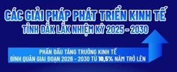 15 giải pháp chủ yếu phát triển kinh tế, khoa học công nghệ, bảo vệ môi trường tỉnh Đắk Lắk nhiệm kỳ 2025-2030