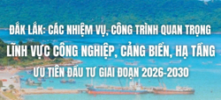 Nhiệm vụ, công trình quan trọng trong lĩnh vực công nghiệp, cảng biển, hạ tầng giai đoạn 2026-2030