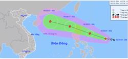 Tin mới về áp thấp nhiệt đới gần Biển Đông