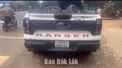 Tạm giữ xe bán tải chở 4 lốp ô tô nghi vấn tài sản trộm cắp