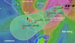 Bão số 12 Fengshen "gặp" không khí lạnh đổi hướng, gây mưa tới 900 mm ở miền Trung