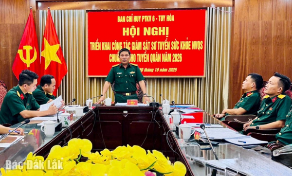 Bảo đảm công tác giám sát sơ tuyển sức khỏe nghĩa vụ quân sự đúng quy định