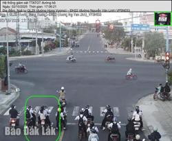 Cảnh báo học sinh vi phạm trật tự an toàn giao thông trên quốc lộ 29