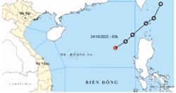 Tin mới về áp thấp nhiệt đới trên Biển Đông