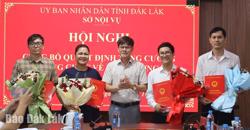 Biệt phái 4 công chức Sở Nội vụ Đắk Lắk đến công tác tại các xã, phường