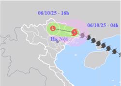 Bão số 11 Matmo đổ bộ vào Trung Quốc, hoàn lưu gây mưa to ở Bắc Bộ