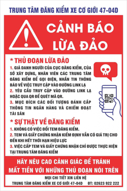 Trung tâm Đăng kiểm cảnh báo chiêu trò lừa đảo mạo danh qua điện thoại