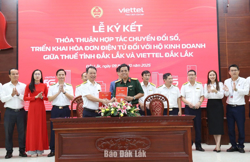 Viettel Đắk Lắk và Thuế tỉnh Đắk Lắk hợp tác về chuyển đổi số