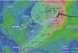 Xuất hiện áp thấp nhiệt đới giật cấp 9 hướng vào Nam Biển Đông, bão số 15 luẩn quẩn đổi hướng