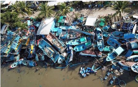 Trắng tay sau bão Kalmaegi