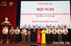 Công bố quyết định của Ban Thường vụ Tỉnh ủy về công tác cán bộ