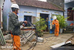 Hoàn thành cấp điện 100% nhà hư hỏng nhẹ, gần 99% nhà hư hỏng nặng