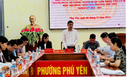 Ủy ban MTTQ Việt Nam phường Phú Yên hiệp thương giới thiệu ứng cử đại biểu HĐND phường