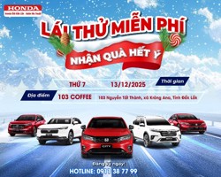 CHƯƠNG TRÌNH LÁI THỬ XE CÙNG HONDA ÔTÔ ĐẮK LẮK