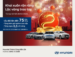 Mua hyundai tháng 2/2025 - Nhận ngay bộ ưu đãi 4 TRONG 1!