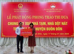 Huyện Buôn Đôn: Vận động 1,25 tỷ đồng ủng hộ Quỹ Vì người nghèo