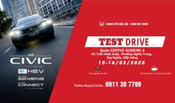 CHƯƠNG TRÌNH LÁI THỬ XE CÙNG HONDA ÔTÔ ĐẮK LẮK