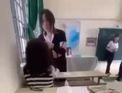 Nữ sinh đánh bạn tới tấp trong lớp, mang chích điện ra dọa