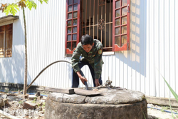 Vốn tín dụng chính sách góp phần giải quyết thiếu nước sinh hoạt mùa khô