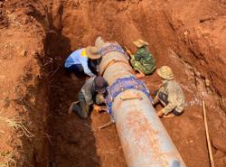 Công an điều tra dự án tưới tiêu hàng chục lần vỡ đường ống