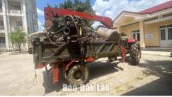 Phòng Cảnh sát giao thông phát hiện 2 vụ việc khai thác cát trái phép