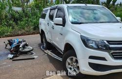 Xe mô tô va chạm xe tải: Một người tử vong