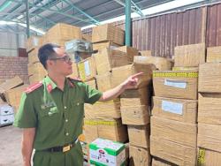 Bắt giữ 2 người buôn lậu thuốc làm chín, bảo quản sầu riêng