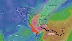 Bão số 1 giật cấp 13, tiếp tục gây mưa rất to ở miền Trung