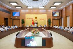 Ủy ban Thường vụ Quốc hội xem xét việc sắp xếp đơn vị hành chính cấp tỉnh, cấp xã