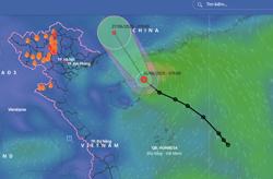 Áp thấp nhiệt đới mạnh cấp 7, giật cấp 9 đổ bộ vào đâu?