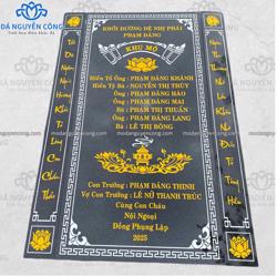 Dịch vụ khắc bia mộ đá đẹp, uy tín, mẫu mã đa dạng tại Nguyễn Công