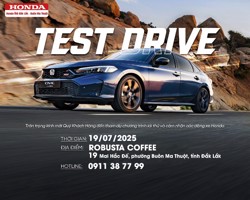 CHƯƠNG TRÌNH LÁI THỬ XE CÙNG HONDA ÔTÔ ĐẮK LẮK