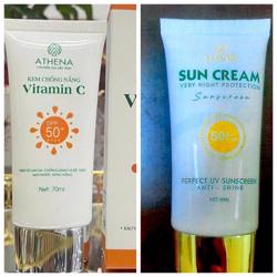 Thu hồi toàn quốc 2 loại kem chống nắng giả