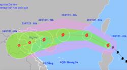 Bão Wipha giật cấp 11 và khả năng còn mạnh thêm, giật cấp 14, đổ bộ vào đâu?
