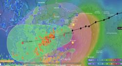 Bão số 3 (Wipha) giật cấp 13, cách Hải Phòng 70 km, Hưng Yên 80 km