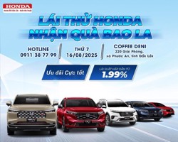 CHƯƠNG TRÌNH LÁI THỬ XE CÙNG HONDA ÔTÔ ĐẮK LẮK