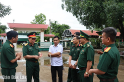 Bộ Chỉ huy Quân sự tỉnh khảo sát xây dựng trường học liên cấp ở các xã biên giới