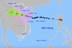 Bão số 5 giật cấp 17 đang lao nhanh vào Thanh Hóa - Bắc Quảng Trị với tốc độ 20 km/giờ