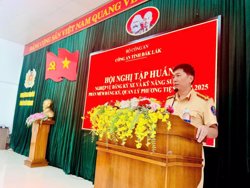 Đắk Lắk tập huấn cho 148 cán bộ, chiến sĩ làm nhiệm vụ đăng ký xe