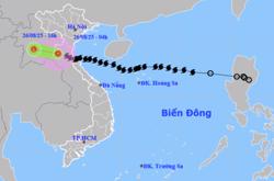 Bão số 5 suy yếu thành áp thấp nhiệt đới, mưa lớn tiếp diễn ở nhiều địa phương