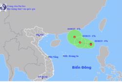 Xuất hiện áp thấp nhiệt đới mạnh cấp 8 trên Biển Đông