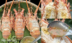 Tôm hùm hấp sả, hương vị biển khơi