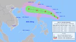 Bão Ragasa có thể giật trên cấp 17, áp sát Biển Đông