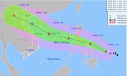 Tiếp nối bão số 9, bão Bualoi dự báo giật tới cấp 16 sắp vào Biển Đông